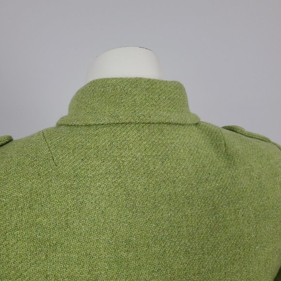 Banana Republic Green Wool Military Inspired Jacket Size S - Picture 10 of 16